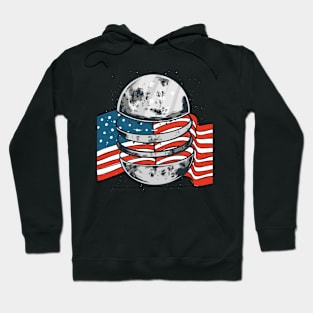 american shirt, moon shirt, american flag, gift t-shirt Hoodie